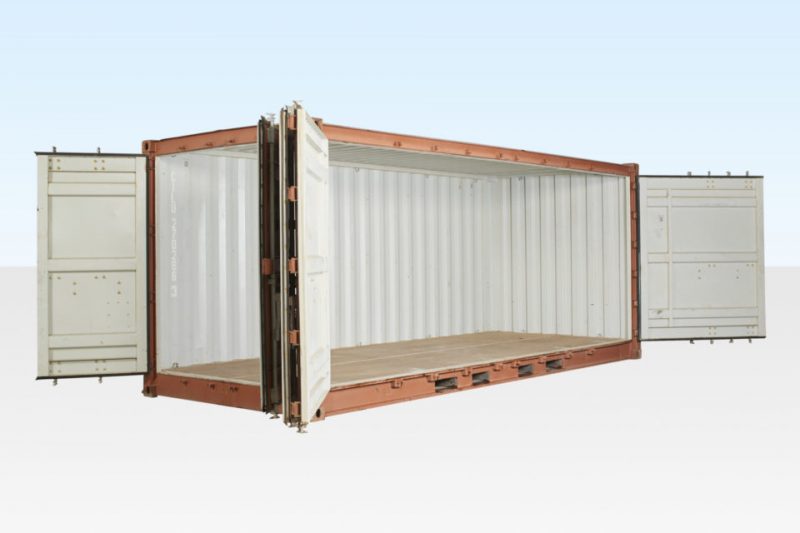 Used 20ft Open Side Steel Container - Image 2