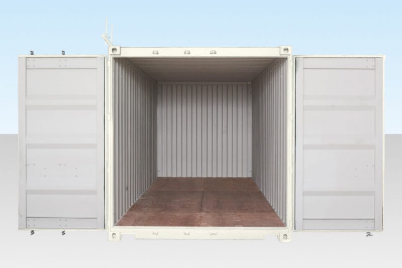 20ft Shipping Container (One Trip) White (RAL 9003) - Image 3