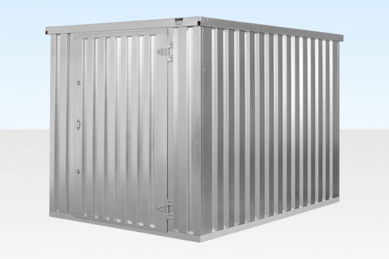 3m x 2.1m Flatpacked Store for Hire (Galvanised) - Image 3